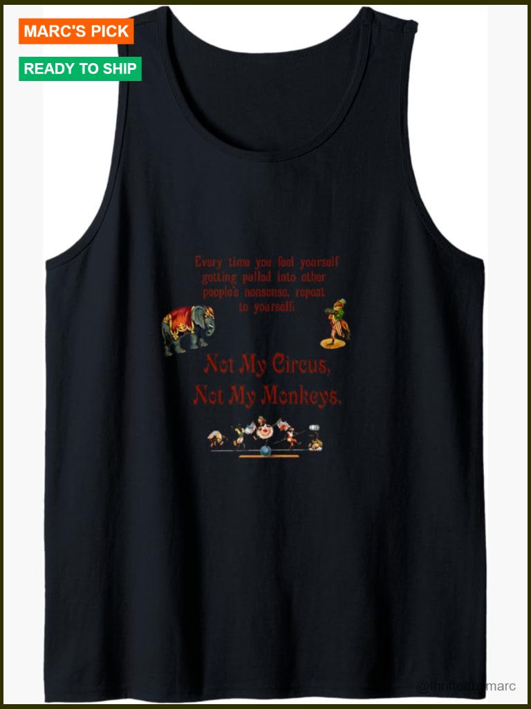 Humorous Saying Poster Tank Top - Lightweight Cotton